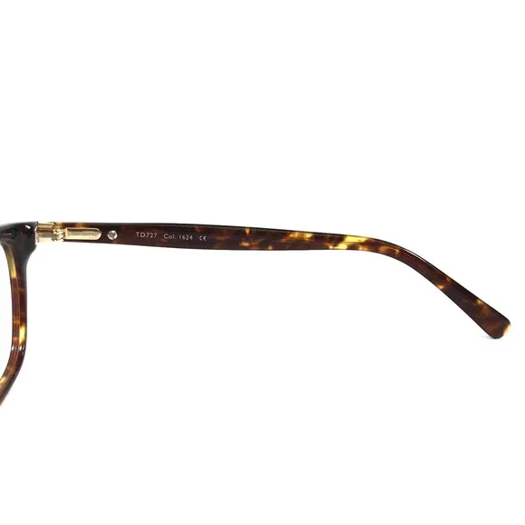 Tom Davies Eyeglasses Frames TD727 Col. 1624 Tortoise Cat Eye Full Rim 52-15-135 - Picture 6 of 12